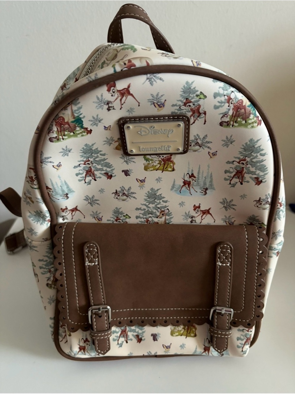 🤎LOUNGEFLY- Disney Bambi Forest Mini Backpack - Picture 5 of 7
